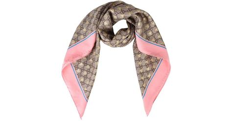 gucci pink bee scarf|gucci pink silk scarf.